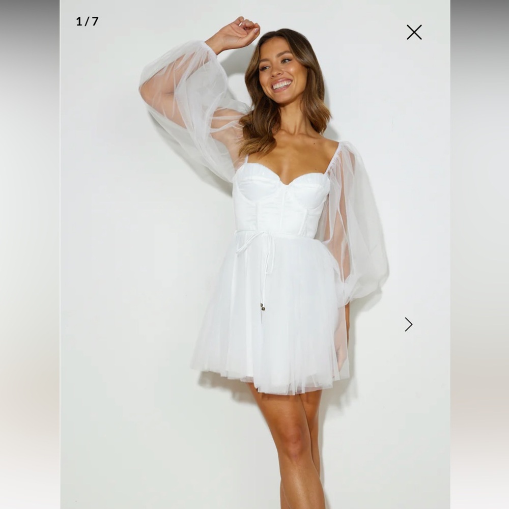 Hello Molly Pretty Snowflake Tulle Mini Dress